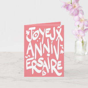 Joyeux anniversaire card
