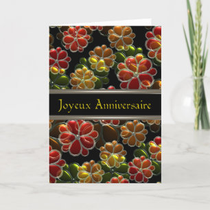 Joyeux Anniversaire French Birthday Valxart-Gloss Card