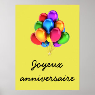 Joyeux anniversaire poster