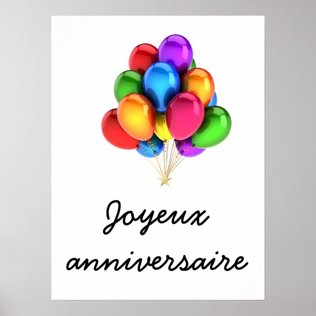 Joyeux anniversaire poster (Front)
