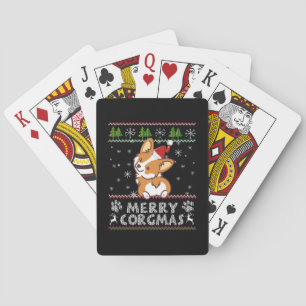 Joyeux Corgmas Noel Corgi Playing Cards