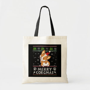 Joyeux Corgmas Noel Corgi Tote Bag