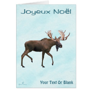 Joyeux Noёl - Bull Moose On Snow