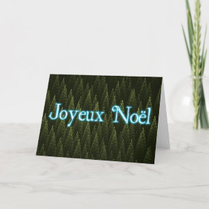 Joyeux Noёl - Conifers Holiday Card