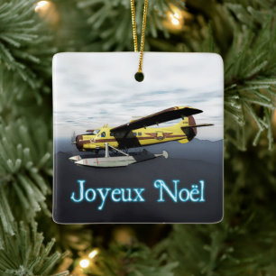 Joyeux Noёl - de Havilland DH3-C Otter Ceramic Ornament