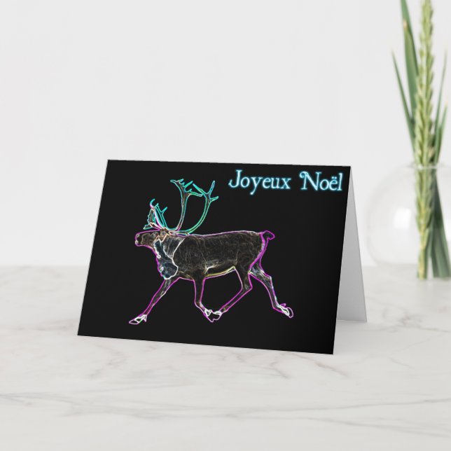 Joyeux Noёl - Electric Caribou Holiday Card (Front)