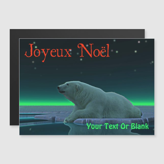 Joyeux Noёl - Ice Edge Polar Bear (Front/Back)