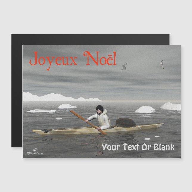 Joyeux Noёl - Inuit Kayak (Front/Back)