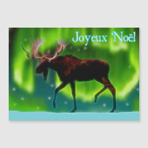 Joyeux Noёl - Northern Lights Moose