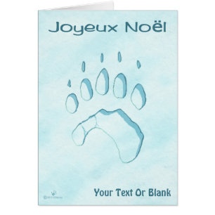 Joyeux Noёl - Polar Bear Paw Print
