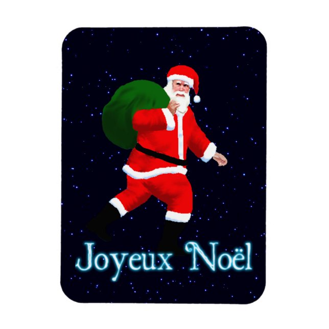 Joyeux Noёl - Santa Claus Magnet (Vertical)
