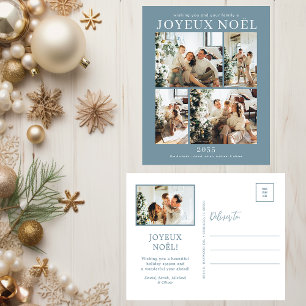 Joyeux Noel 5 Photo Holiday Postcard