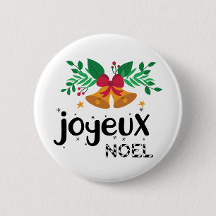 Joyeux Noel 6 Cm Round Badge