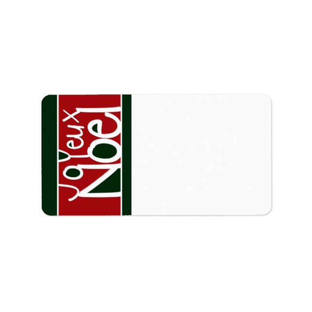 Joyeux Noel Address Labels (Front)