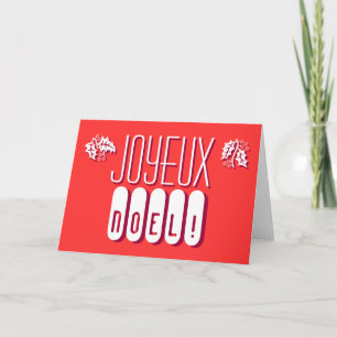 Joyeux Noel Carte de Voeux Holiday Card