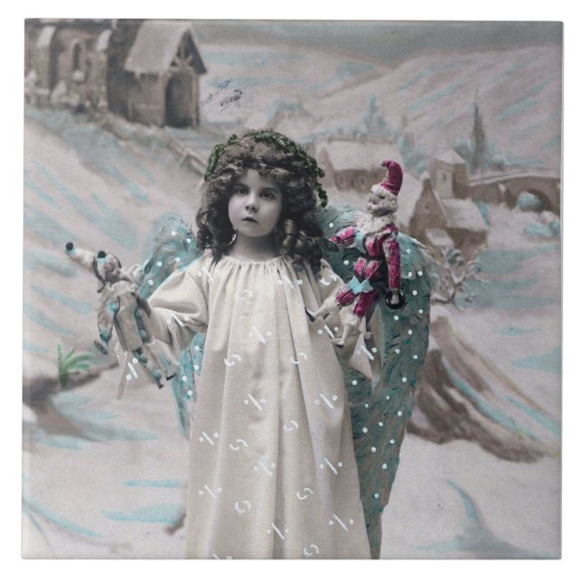 Joyeux Noel  Ceramic Tile (Front)