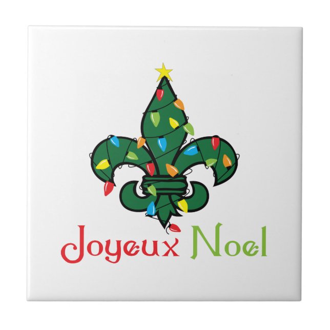 Joyeux Noel Ceramic Tile (Front)