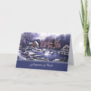 Joyeux Noël. Christmas Card in French