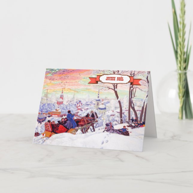 Joyeux Noël. Christmas Cards in French (Front)