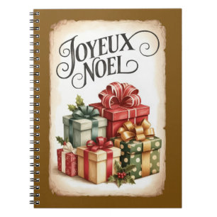 Joyeux Noël Christmas Gift Notebook