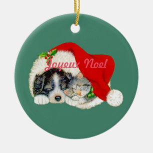 Joyeux Noel Christmas Ornament French Canadian