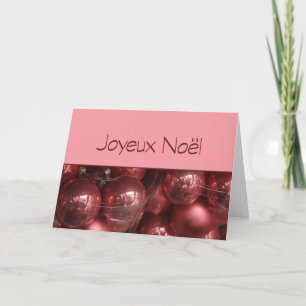 Joyeux Noël Christmas Ornaments Holiday Card