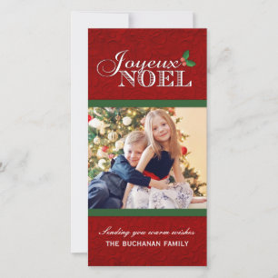 Joyeux Noel Christmas Photo Cards