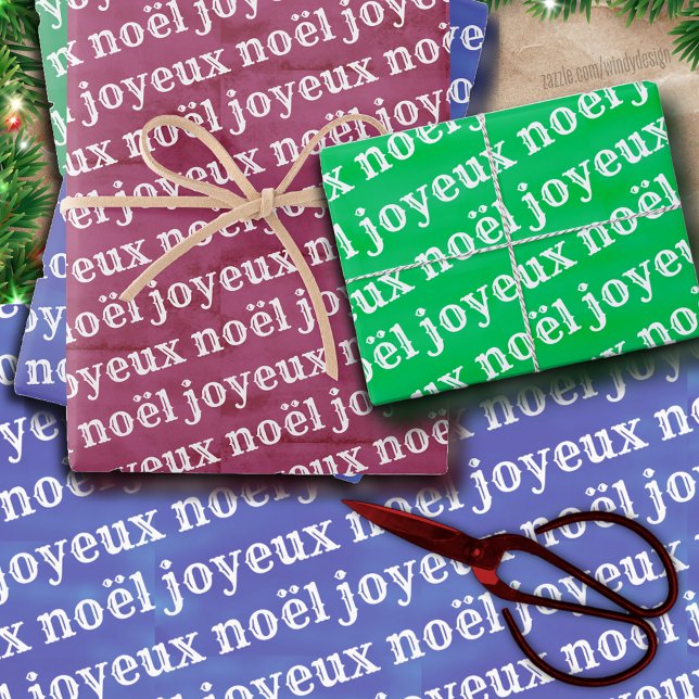 Joyeux Noël Christmas Wrapping Paper Sheet (Creator Uploaded)
