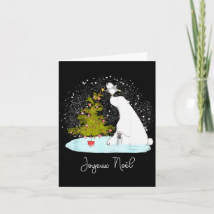 Joyeux Noël - Cute Lar Bear Penguin Christmas  Card