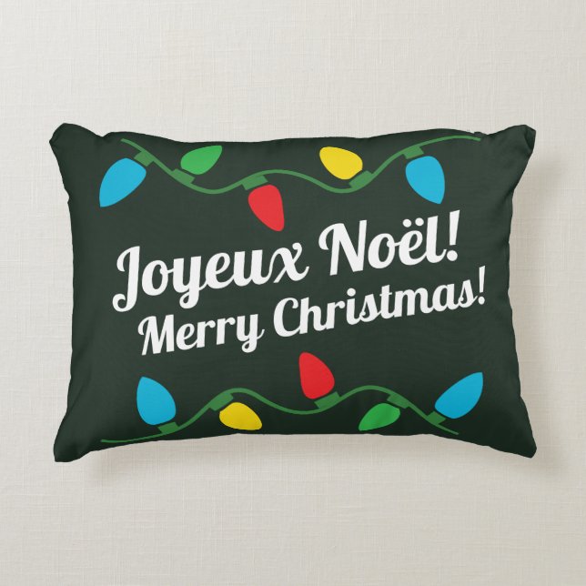 Joyeux Noël Decorative Cushion (Front)