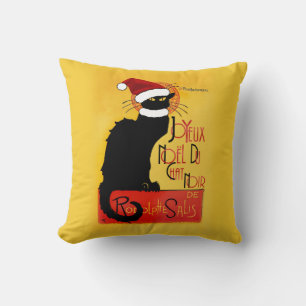 Joyeux Noël Du Chat Noir Cushion
