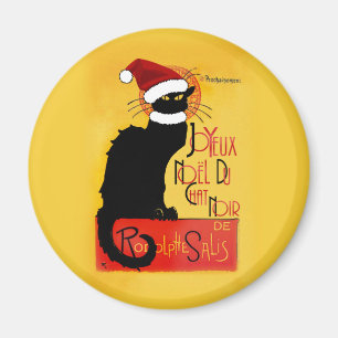 Joyeux Noël Du Chat Noir Magnet