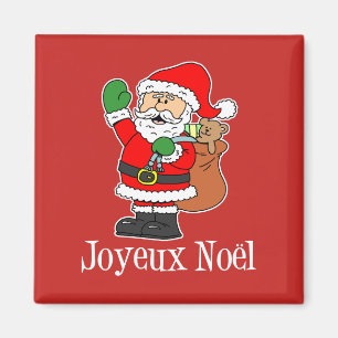 Joyeux Noel French Christmas Santa Magnet