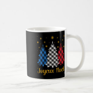 Joyeux Noel French Flag Merry Christmas Tree Famil Coffee Mug