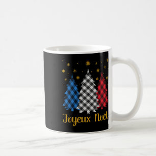 Joyeux Noel French Flag Merry Christmas Tree Famil Coffee Mug