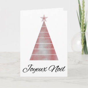 Joyeux Noël, French Holiday, Merry Christmas Tree Card