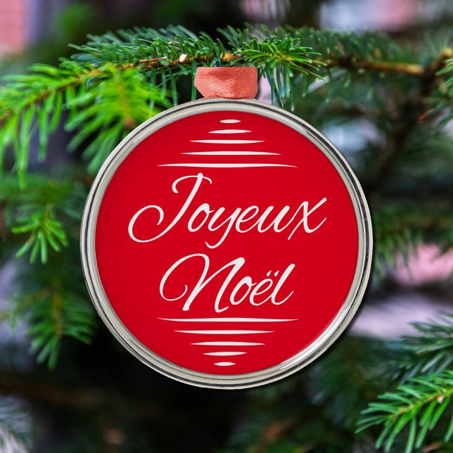 Joyeux Noel - French Xmas wishes Metal Ornament (Creator Uploaded)