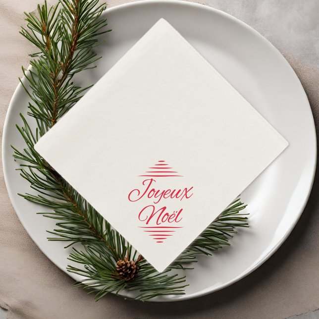 Joyeux Noel - French Xmas wishes Napkin (Creator Uploaded)