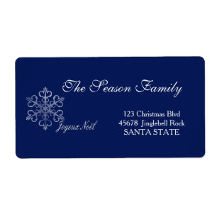 Joyeux Noël Holiday Address Label