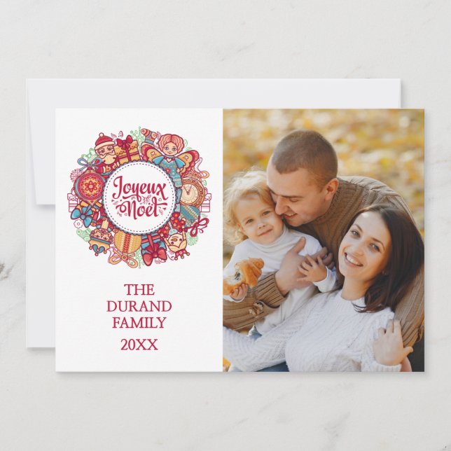 Joyeux Noel Holiday Card (Front)