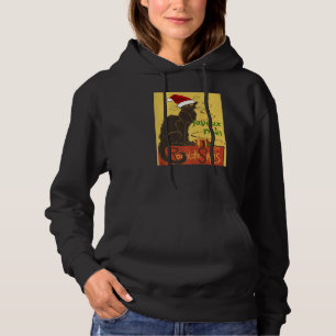 Joyeux Noel Le Chat Noir Christmas Holiday Vector Hoodie