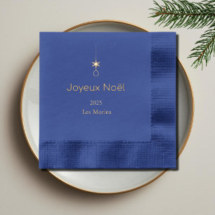 Joyeux Noël – Minimalist Christmas Foil Napkins