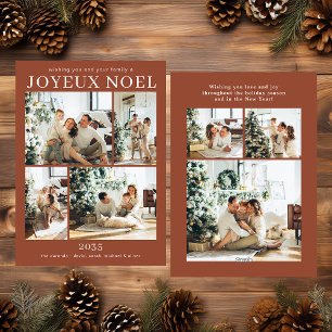 Joyeux Noel Multi Photo Holiday Card