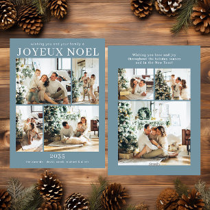 Joyeux Noel Multi Photo Holiday Card