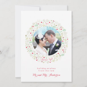 Joyeux Noel Newlywed Christmas Card
