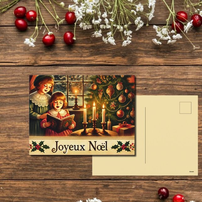 Joyeux Noël -nostalgic Holiday Postcard (Creator Uploaded)