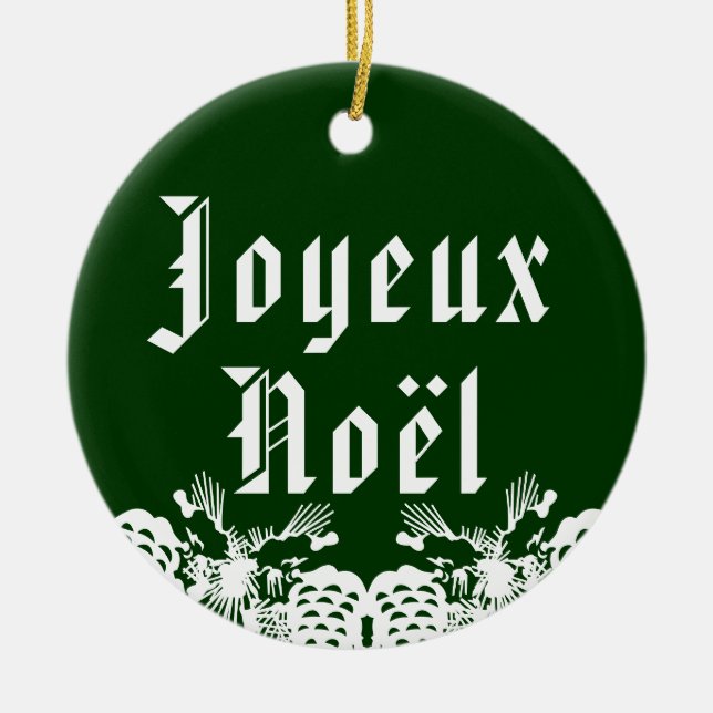 Joyeux Noel Ornament (Front)