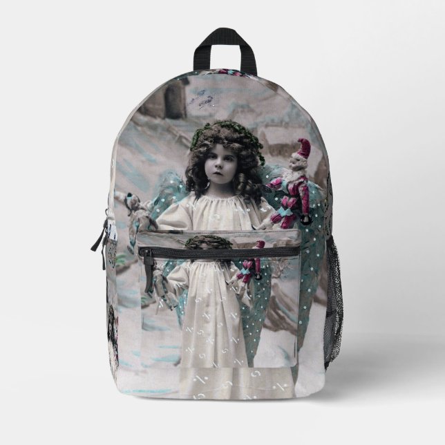 Joyeux Noel  Printed Backpack (Front)