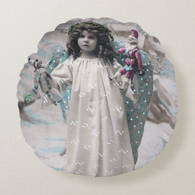 Joyeux Noel  Round Cushion (Front)