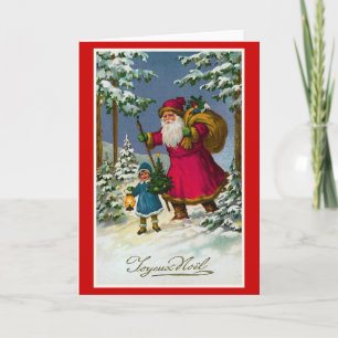 " Joyeux Noel" Vintage French Christmas Holiday Card